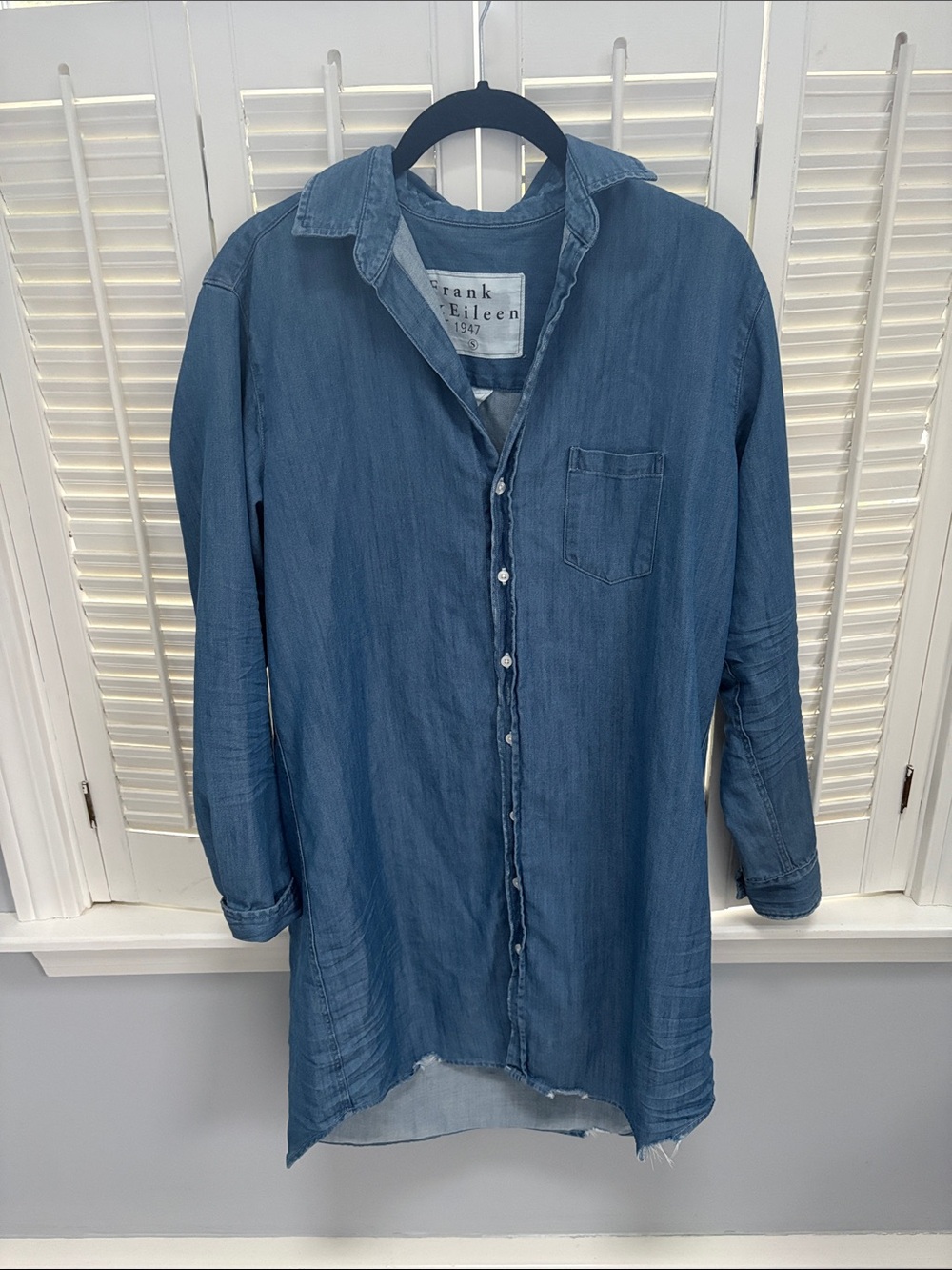 Frank & Eileen Washed Blue Denim Mary Dress